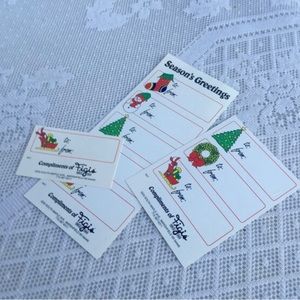 Vintage Christmas Name Tags